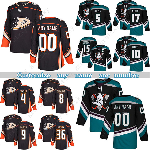 

Custom Anaheim Ducks hockey jerseys 4 Cam Fowler 15 Ryan Getzlaf 8 Teemu Selanne 17 Kesle any number and name, Blue