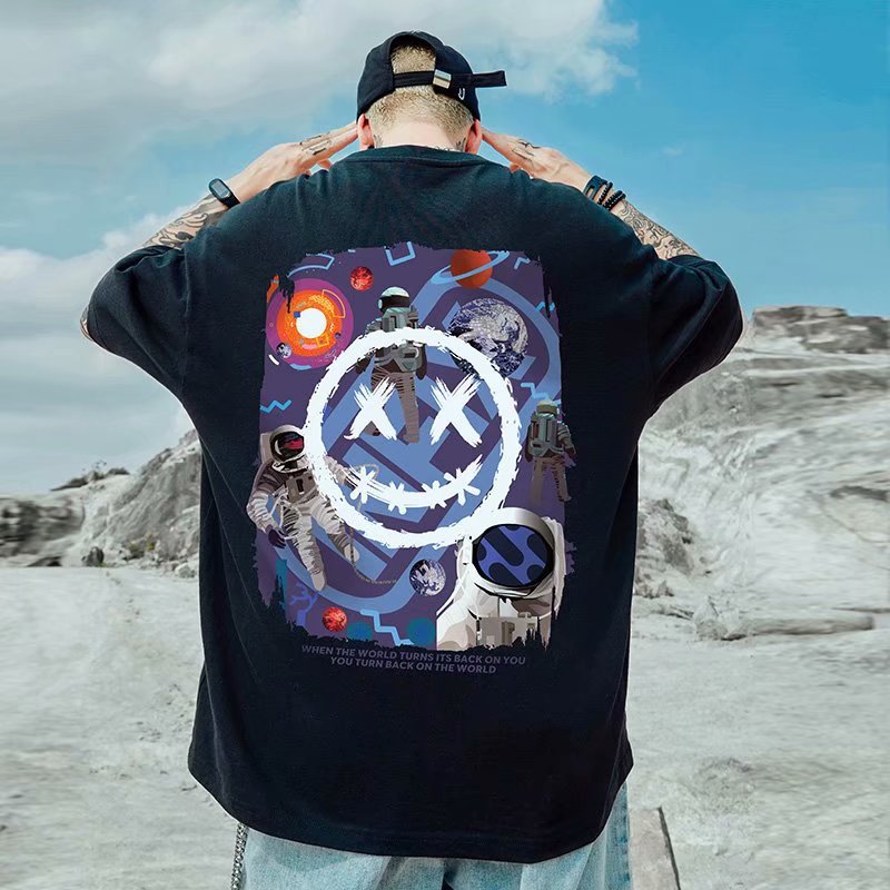 

Summer Cotton Breathable Mens Tees Loose Fashion Short Sleeve Tshirt For Men Casual T Shirt Plus Size Clothing