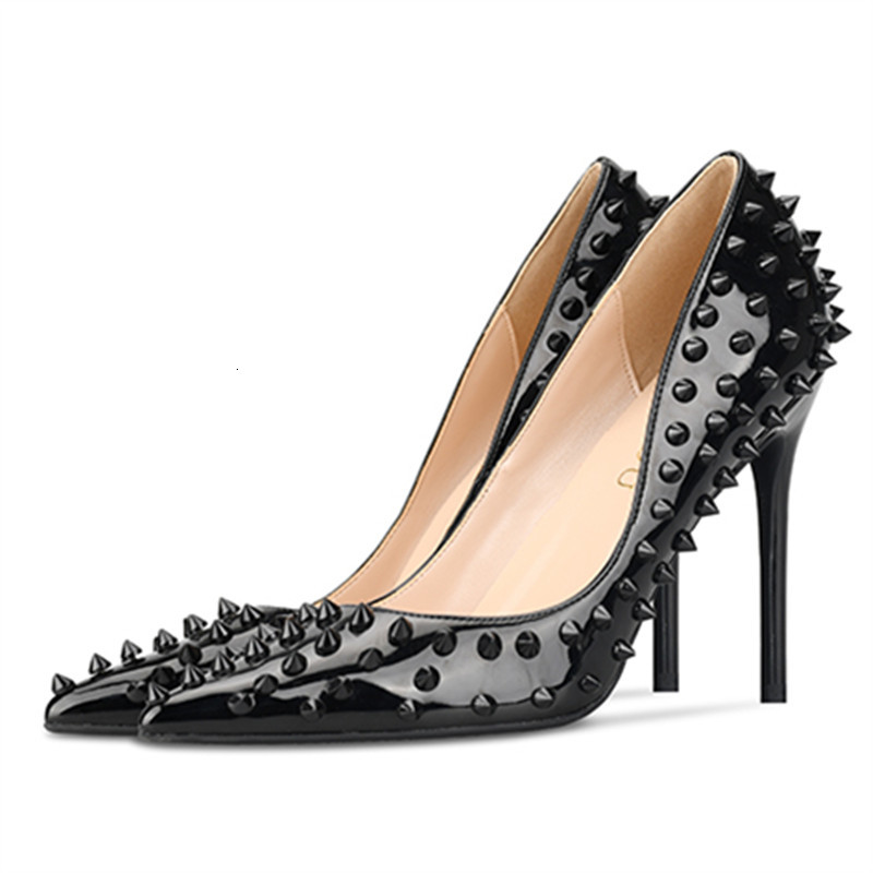 

Sandals female bombs pointed toe ten in high-heeled shoes designer rivets wedding women's with B-0045 heels 409E, 1# shoe box