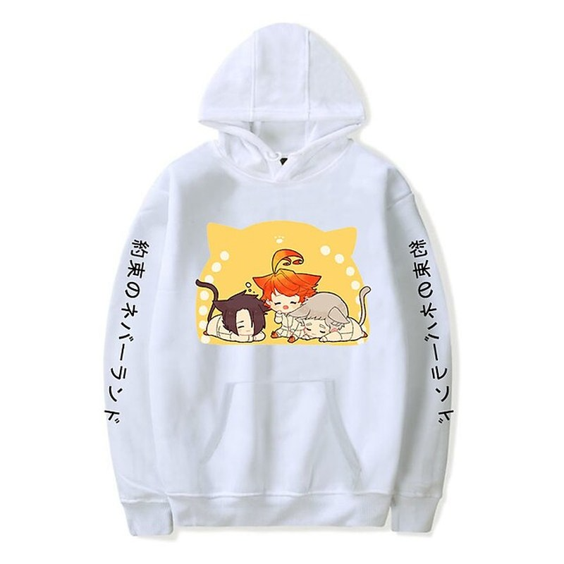 

Anime pattern men's print hoodie visual impact party top punk goth round neck high quality sweater hoodie sweater, Black