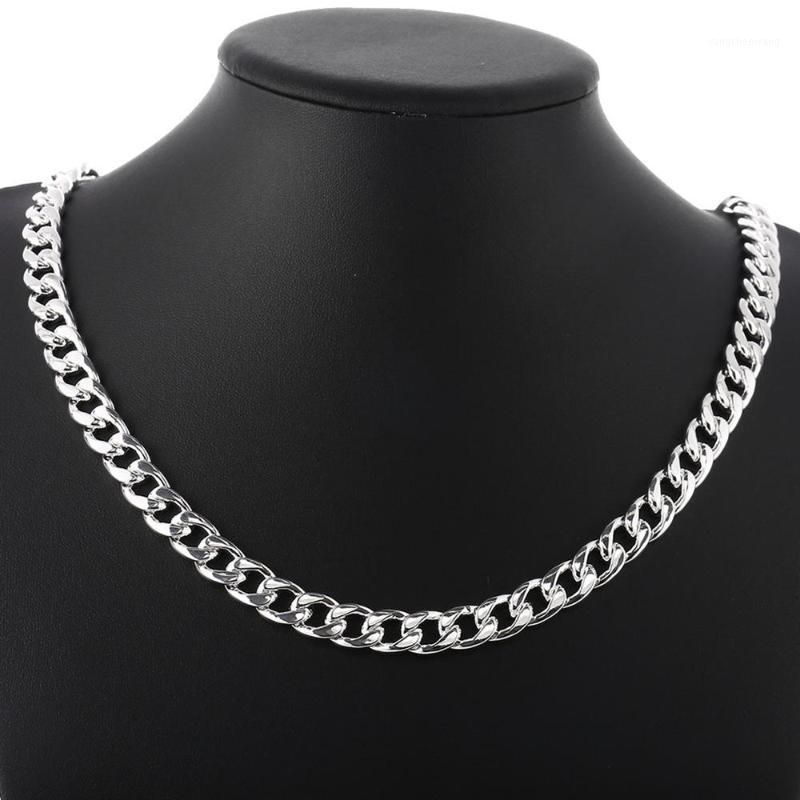 

Chains Fashion Brands Men's Classic Personality 10MM Chain 925 Sterling Silver Necklace Christmas Gifts Party Fine Jewelry