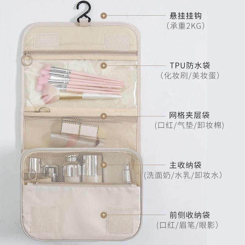 

Cosmetic Bags & Cases Makeup Bag 2021 Ins Wind Waterproof Large-capacity Multi-layer Three-dimensional Separated Travel Storage Toiletry, Blue