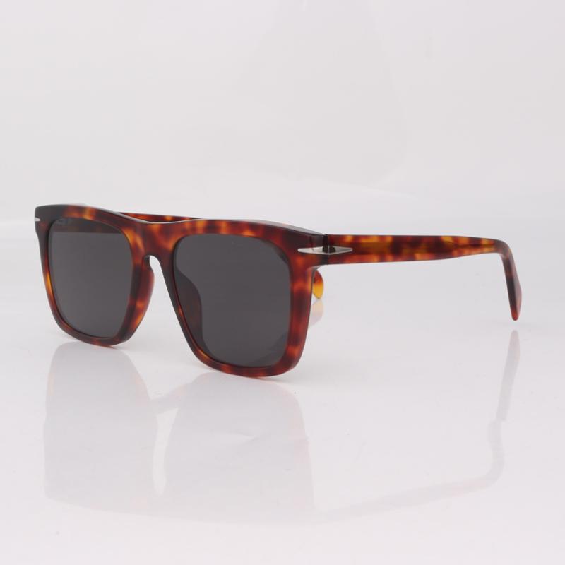 

Sunglasses Animal Print Acetate For Men Square Frame With Metal Details