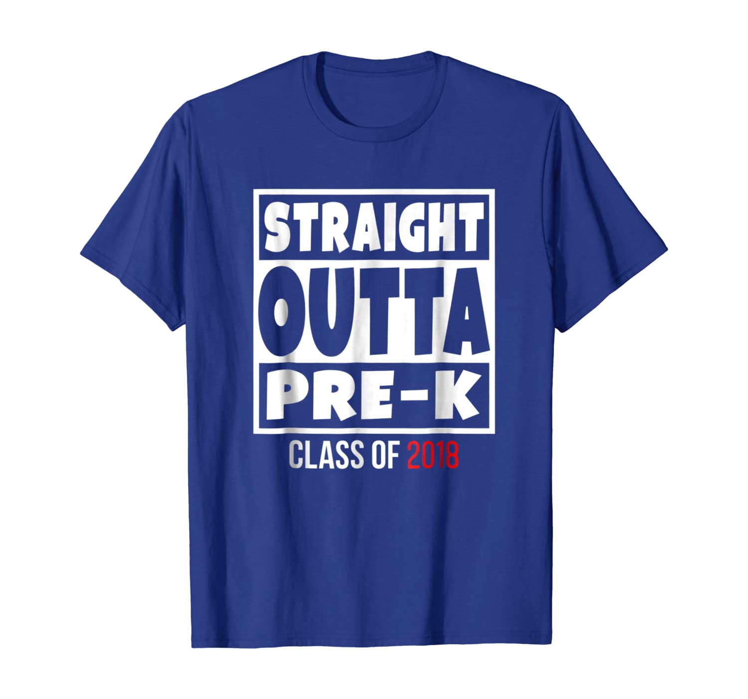 

straight outta pre-k class of 2018 shirt graduation gift, White;black