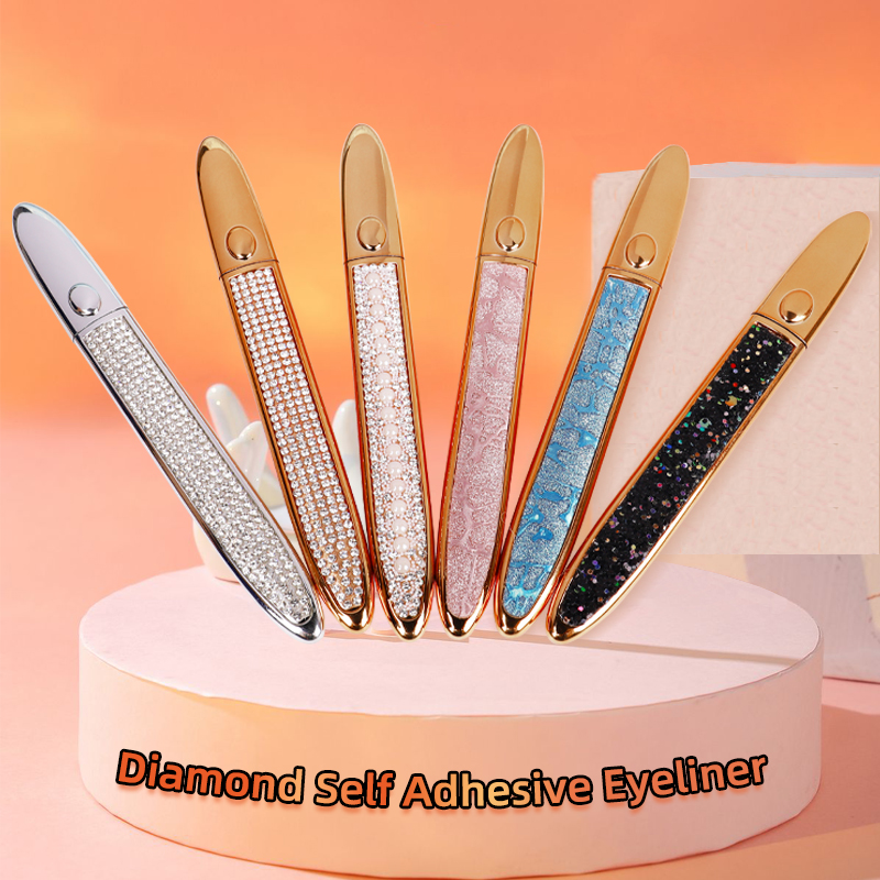 

Free Waterproof Self Adhesive Eyeliner for False Eyelashes No Need Glue to Wear Lashes Liquid Eye liner Strong Self-Adhesive black color