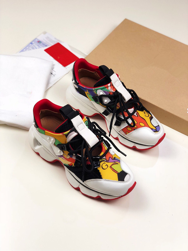 

Valentin 2021 White Black Knit Sneakers Red bottom shoes men Top Casual Shoes Women Flat Canvas Sneaker Patchwork Sneakeres 34-45, 04