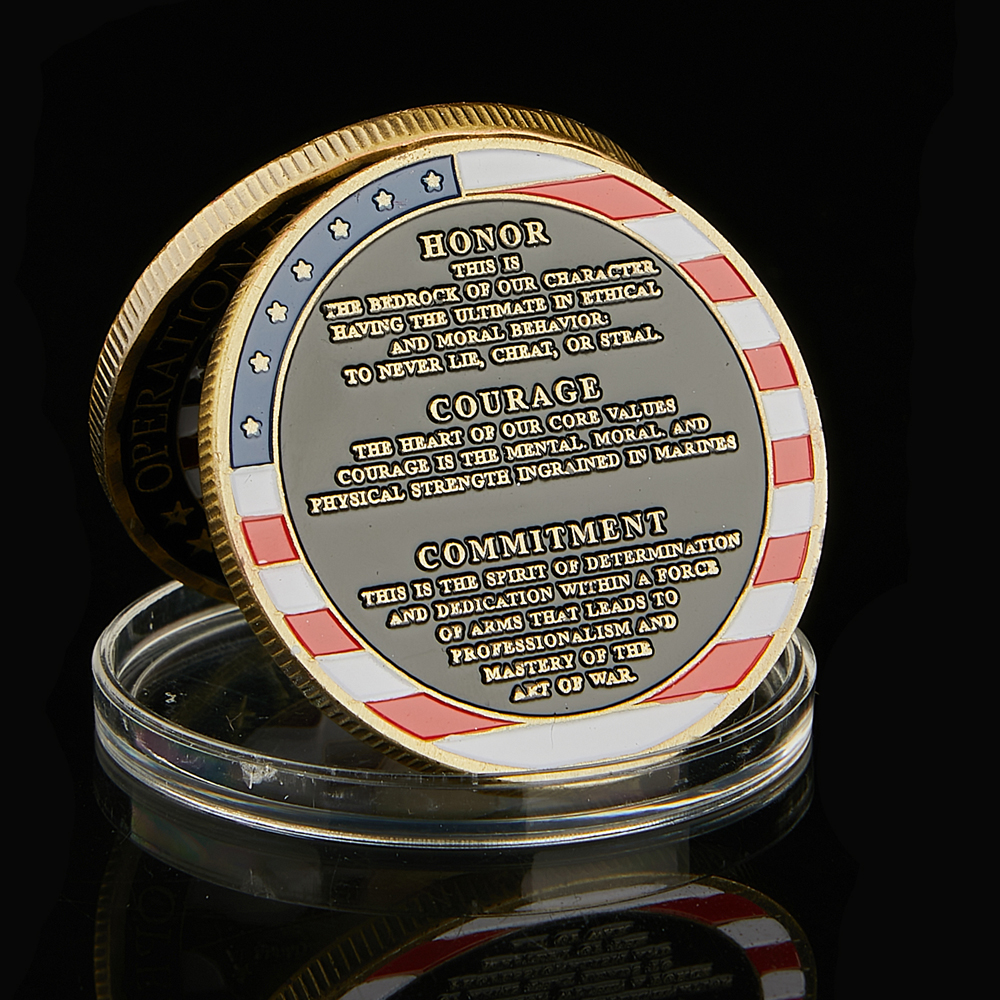 Arts and Crafts USA Army First Salute Swear An Oath Of Office American Independence Day Value Challenge Coin-image-701486933