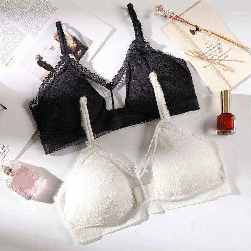 

Women Solid Cropped Tops Lace Padded Bra Fashion Wireless Tube Seamless Underwear Backless Detachable Pad Bustiers & Corsets, A-01