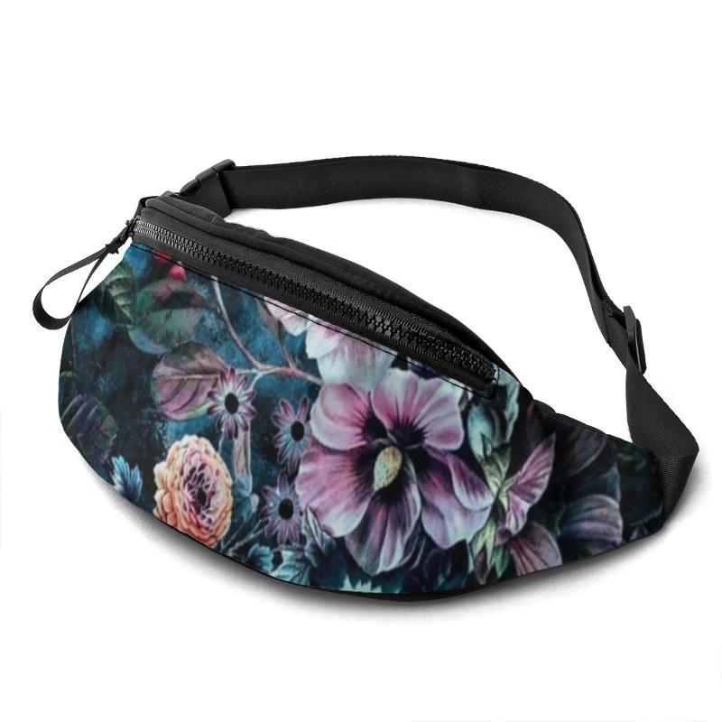 

Waist Bags Floral Bag Polyester Pattern Pack Teenagers Climbing