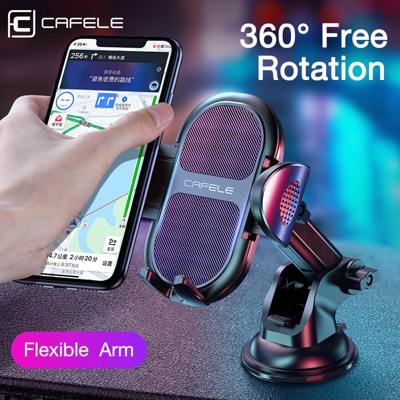 

Cell Phone Mounts & Holders CAFELE Car Holder Stand, Suction Cup Base Windshield Dashboard Mount For