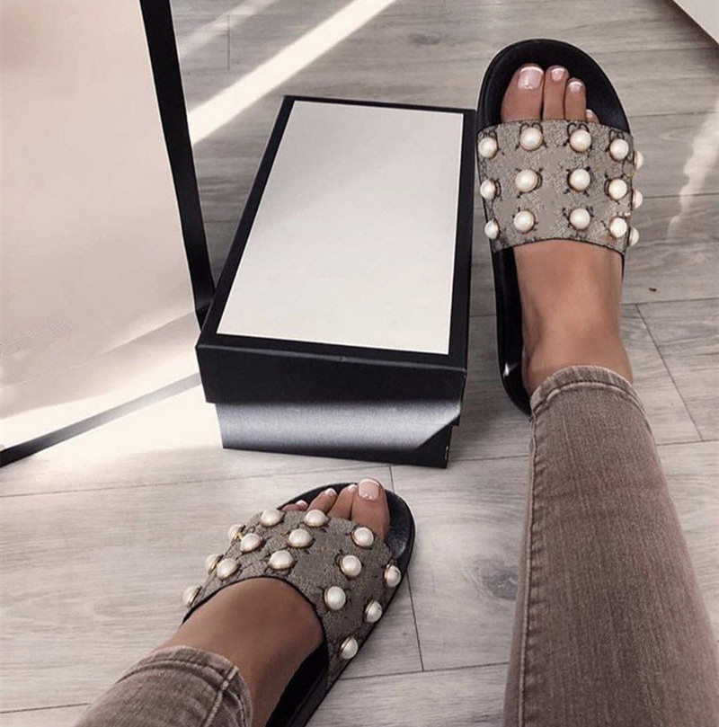

Designer woman G Slippers men slipper Gear bottoms Flip Flops women luxury sandals fashion causal shoes size 35-42 with box, Black