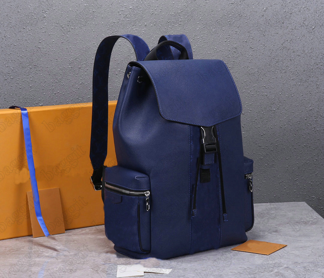 

Backpack OUTDOOR Backpack Leather Monograms Eclipse Canvas Vintage Laptop Backpacks With Snap Buckle Luxurys Black Blue Old Flower Designers, Customize