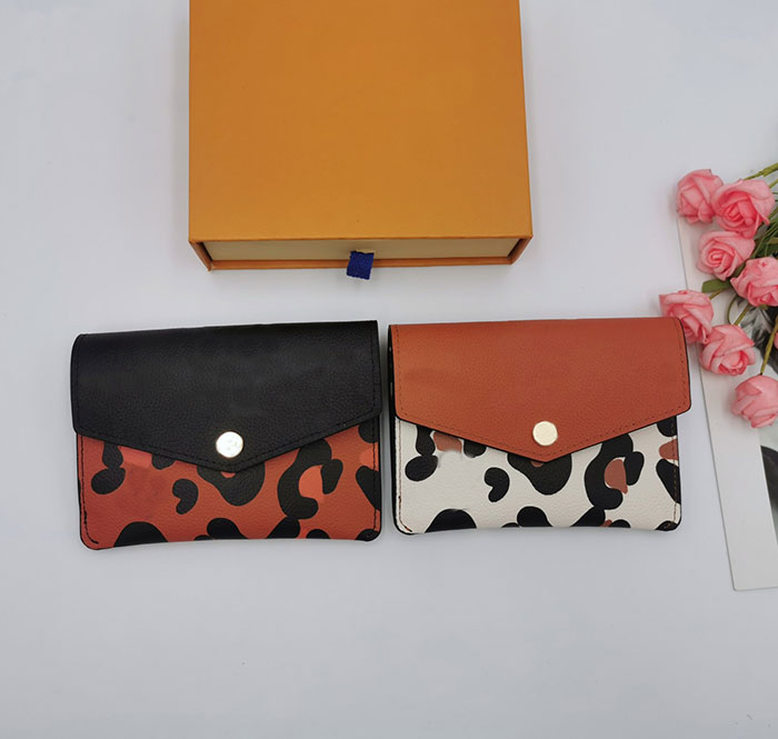 

Brand Genuine Leather Wallet Mini Coin Purse Woman High Quality Leopard Print Key Case Clutch, Not sale