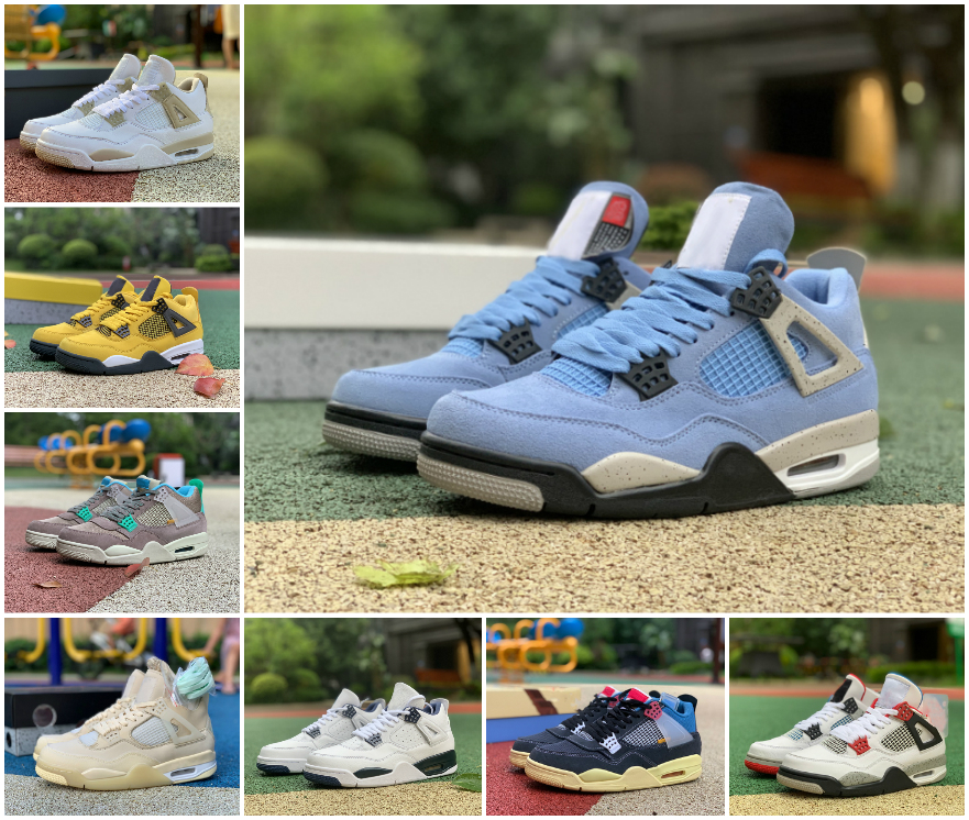 

Top Quality 2021 Basketball Shoes 4 4s Black Cat Jumpman University Blue White Oreo Taupe Haze Mens Womens Trainers Sneakers SIZE US 13, A-j424