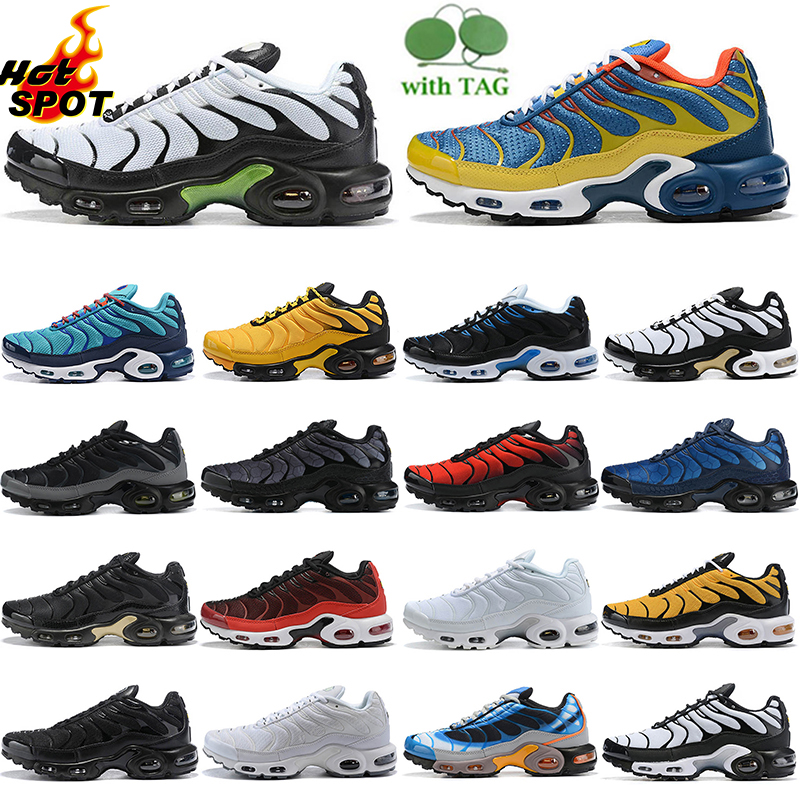 

Popular Cheaper casual zapatos Max Tns Plus mens ightweight running shoes throw Greedy OREO Spider cobweb Digital Camo men sports sneakers size 36-45, Color