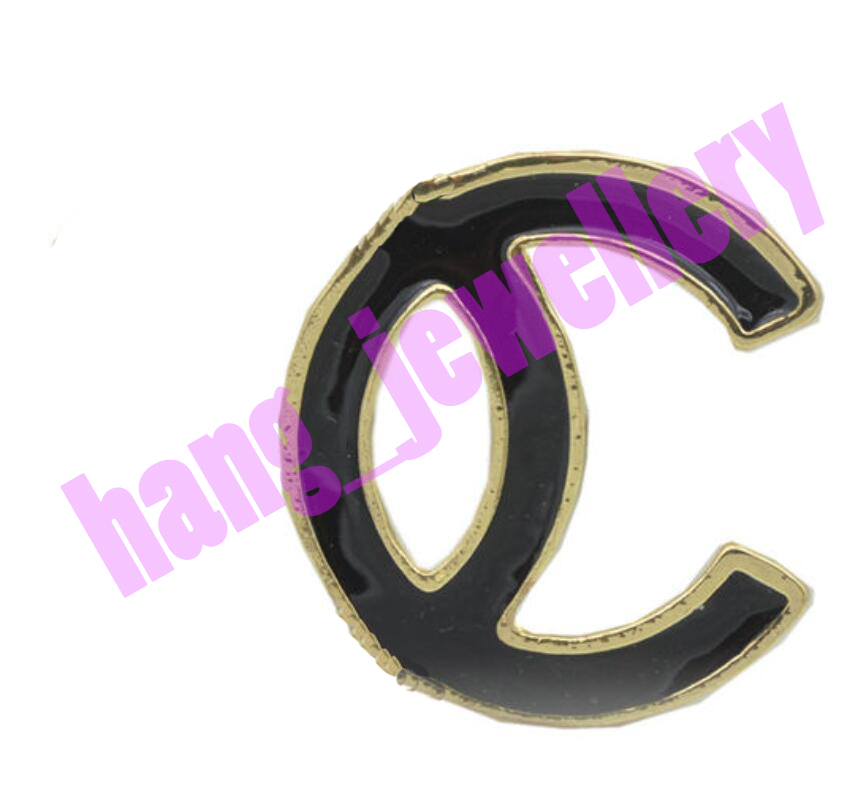 

Letter Designer Brooches Latest Pearl Rhinestone Brooch Alloy Diamond Pins Fashion Women Sweater Crystal Pin Open as C, Gray