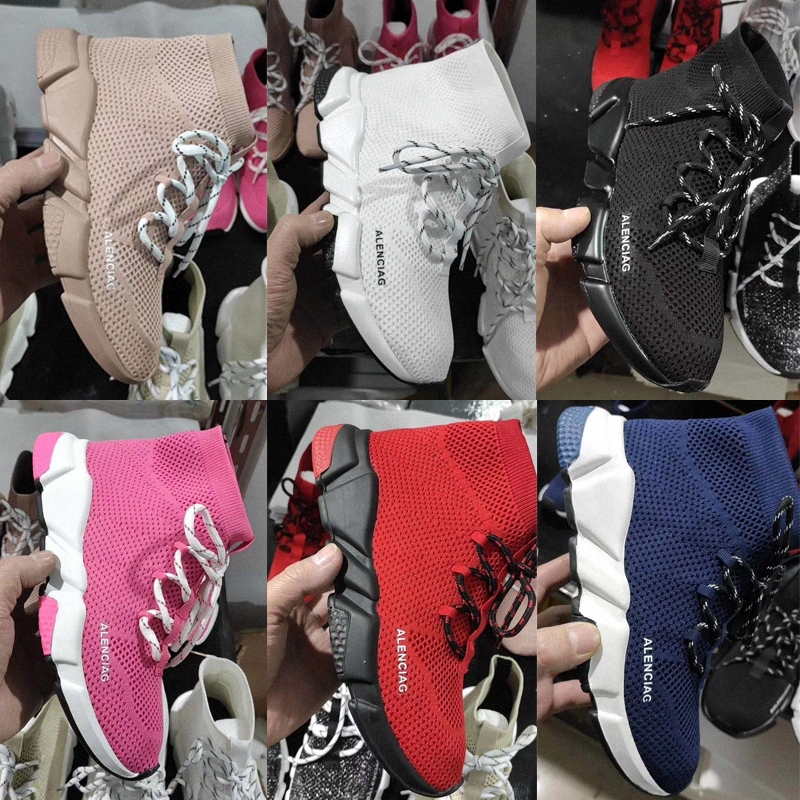 

[in stock]2021 designer man speed trainer sock boots socks boots mens womens casual shoes runners runner sneakers 36-45 sho p8Er#, Black
