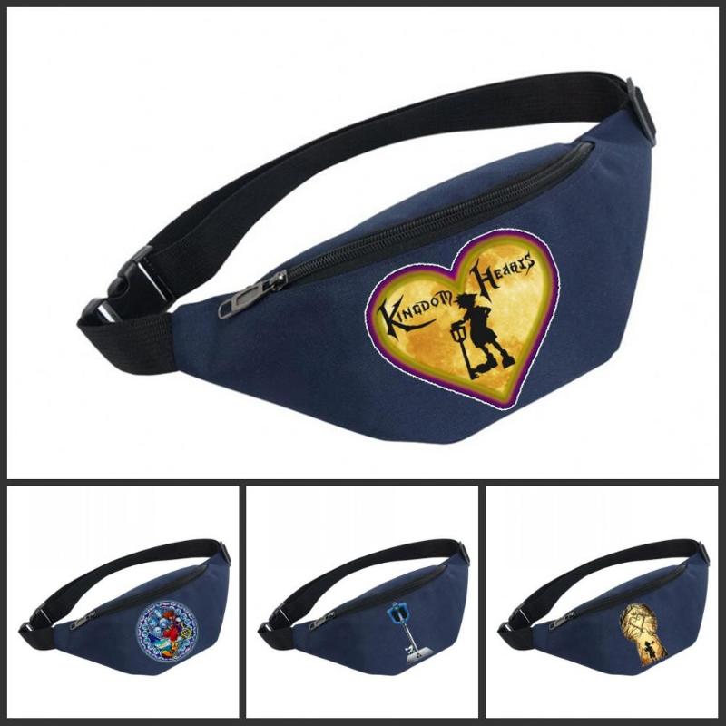 

Unisex Fanny Pack Women Belt Waterproof Chest Handbag Waist Bag Ladies Belly Bags For Kingdom Hearts