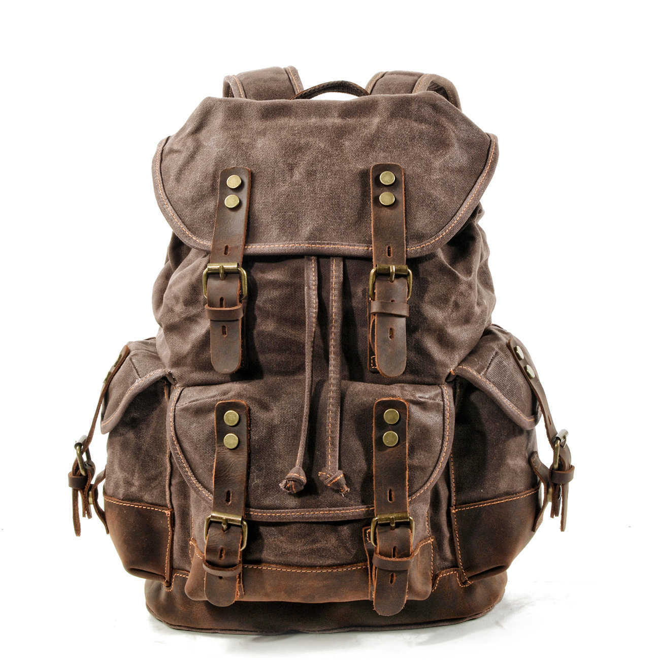 backpack leather vintage