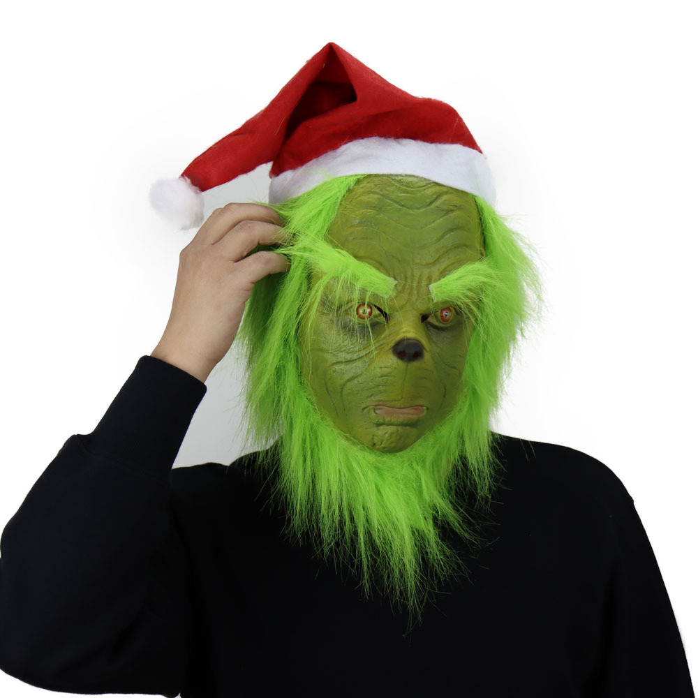 #Glove  with Mask máscara para fiesta de disfraces Mascarilla de látex para Navidad Geek 