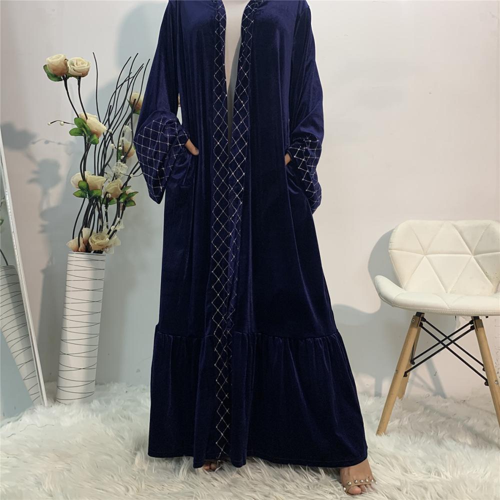 

muslim fashion abayas for women cardigan prayer hijab dress turkey open abaya dubai kaftan caftan marocain islam clothing robe, Red