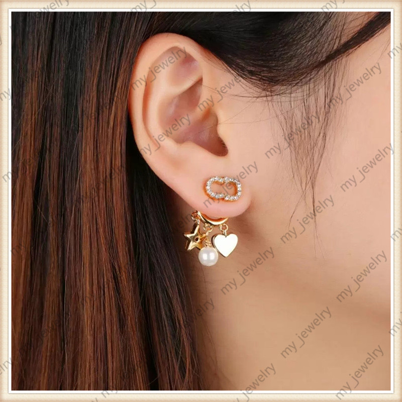 

Fashion Womens Earings Jewelry Luxurys Designers Earrings Studs Pearl Earrings Brand Earring For Lady Des Boucles D'oreilles Designers Hoop
