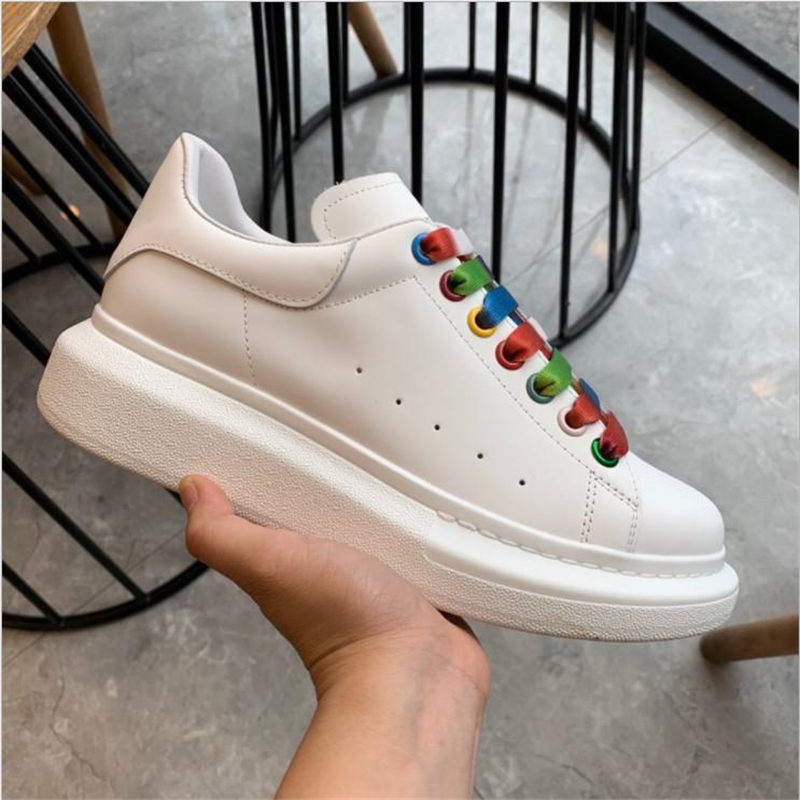 

Top Quality Mens Womens Casual Shoes Fashion Leather Lace Up Comfort Pretty Men's Trainers Daily Lifestyle Skateboarding Thick Bottom 4