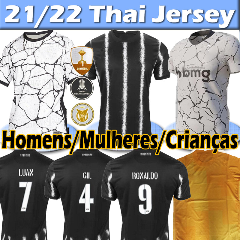 

2021 2022 Corinthian soccer Jerseys LUAN FAGNER RONALDO LUCAS PITON GABRIEL GIL jersey CANTILLO RAMIRO Homens mulheres crianças de Corinthian football shirts, 21 22 home