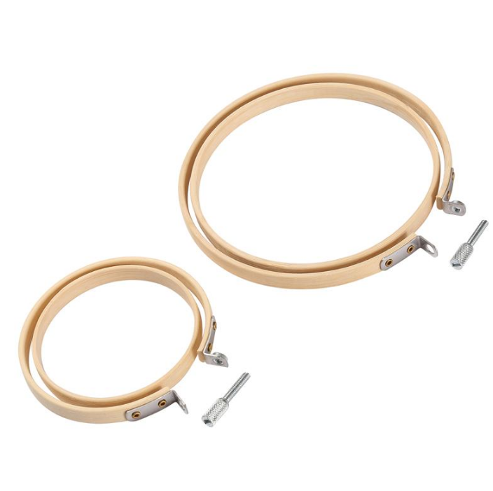 

8-30cm Wooden Embroidery Hoops Frame Set Bamboo Embroidery Hoop Rings for DIY Cross Stitch Needle Craft ZHL4891
