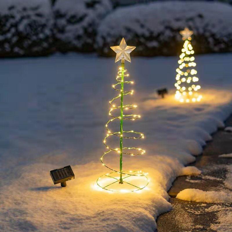 

Christmas Decorations Year Garden LED Solar Ground Light String Outdoor Star Tree Decoration -40