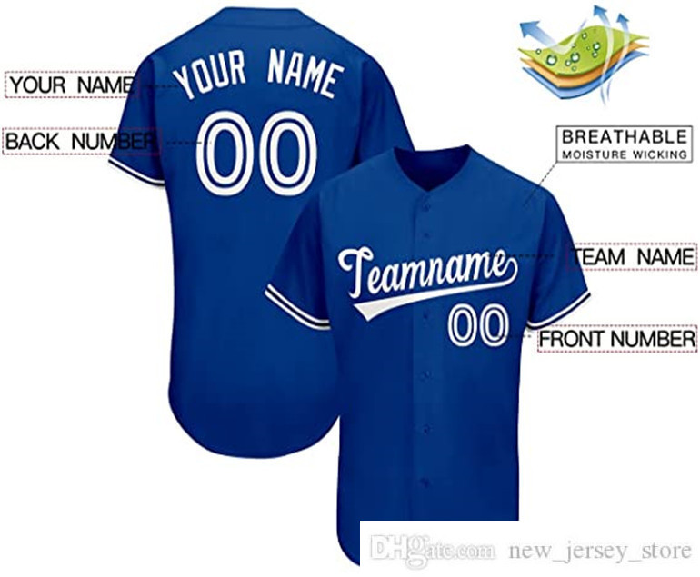 

Custom Novelty Button-Down Baseball Jersey Personalized embroidery Men Women Boy youth name and number top quality for GiftsShirt Jerseys 16