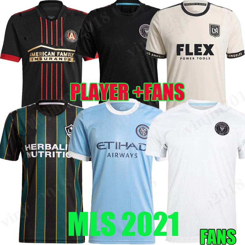 

MLS 2021 2022 LOS ANGELES LA GALAXY inter Miami CF soccer jerseys 21 22 Higuain BECKHAM New York City Atlanta united lafc MONTREAL football, Black;yellow