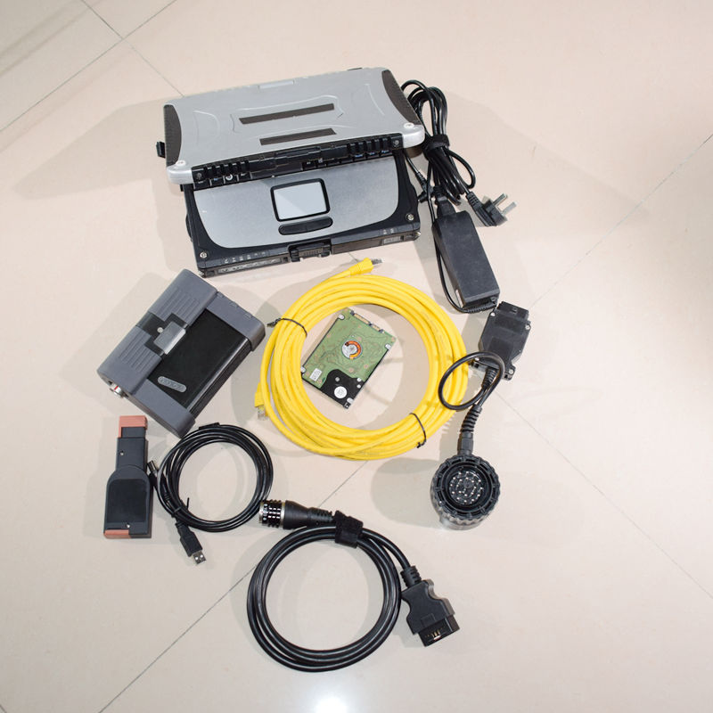 Outil de programmation de Diagnostic 3 en 1 pour BMW ICOM A2 B C, avec ordinateur portable CF-19, disque dur de 4 go et 1 to, Mode Expert pour Sc