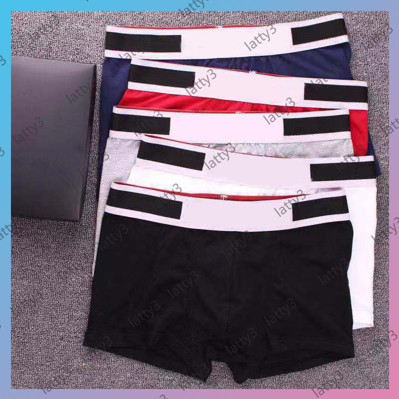 

2021 Classic Letters Print Mens Boxers Shorts Luxury Underpants Male Soft Comfortable Brand Boxers 5 Color Underwear WITH NO BOX 20072301T