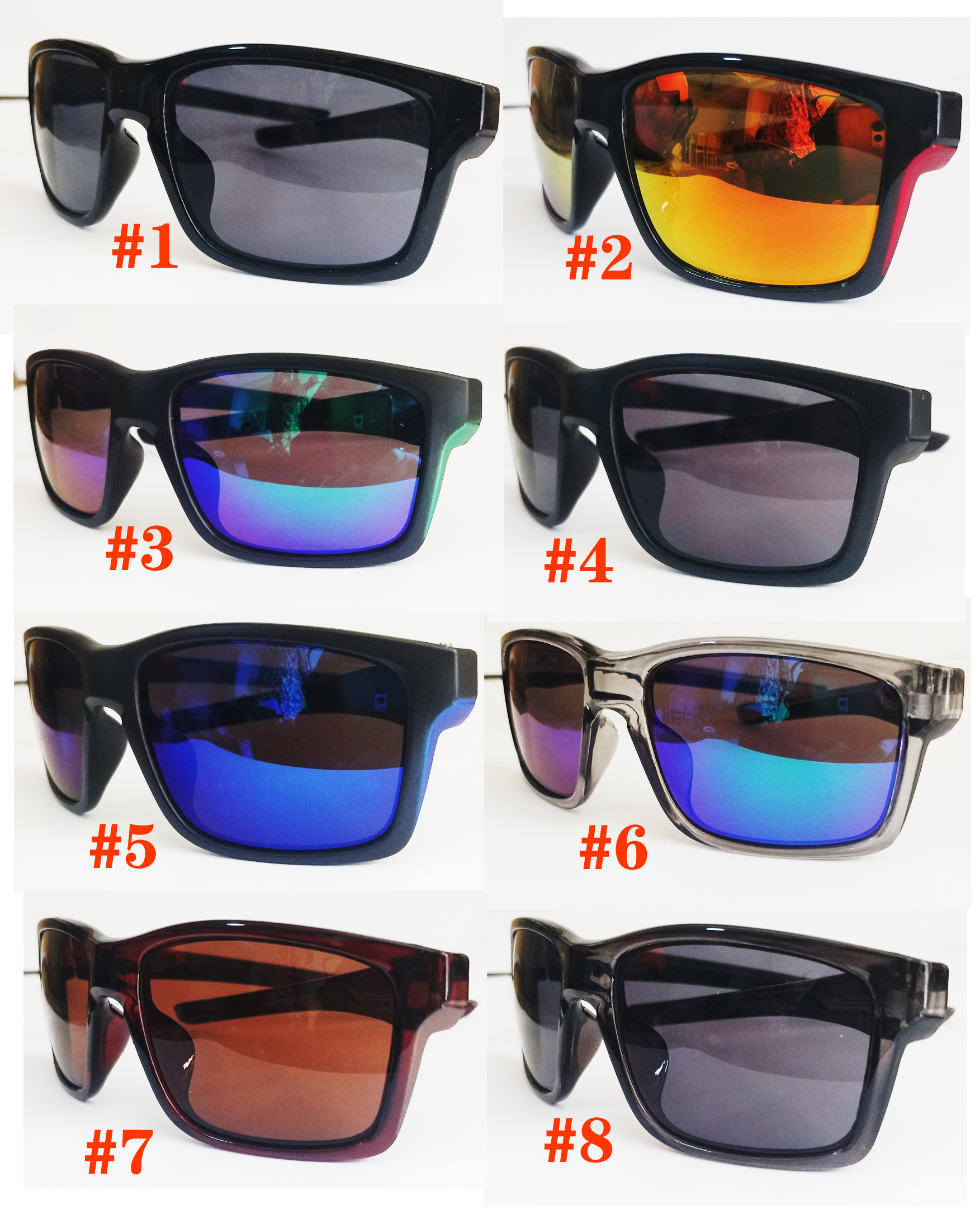 

MOQ=10PCS brand Colorful Wind Cycling glsses man fishing motorcycle Sunglasses Mirror Sport Outdoor Eyewear Goggles For Women Men 8colors Square