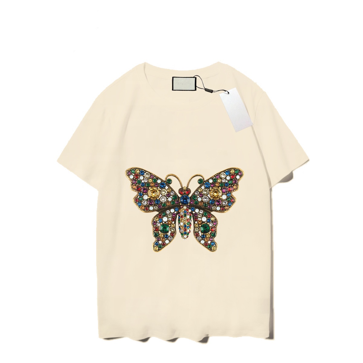 

2022 Men's Casual Summer Clothing Luxury Fashion Tiger butterfly Print T-Shirts For Men Women Designer Tees Shirt Mens Streetwear Clothing Crew Neck Tshirt, Shipping fees