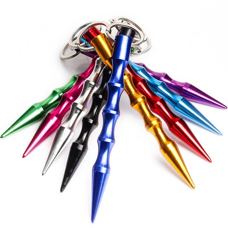 

Key chain Rings Metal Portable Self Defense Holder Tool Fashion Women Men Design Car KeyChains Accessories WLL245