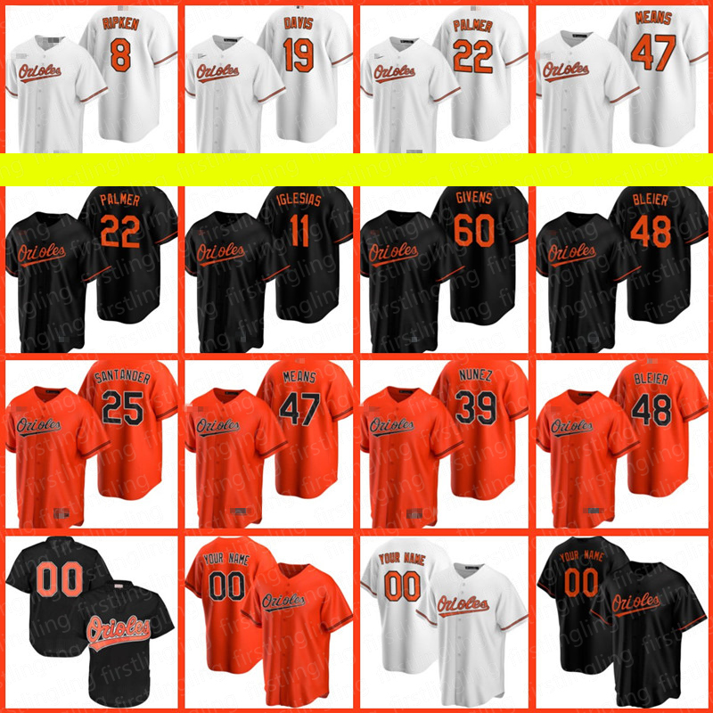 

Orioles Jerseys Baltimores 16 Trey Mancini 25 Anthony Santander 21 Austin Hays Baseball Yolmer Sanchez Cedric Mullins Austin Hays Men's, Blue;black