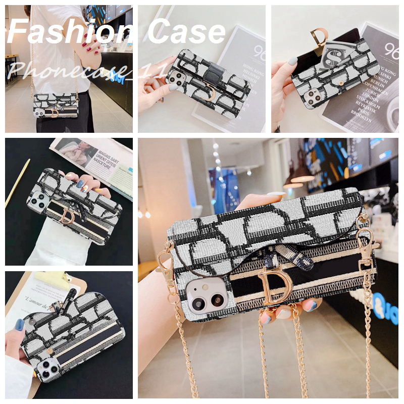 

Fashion Textile Armband Handbag Wallet phone cases with Luxury Brand for iphone 11 12Pro max case 11xs XSmax xr 8plus 8 7plus wholesaler