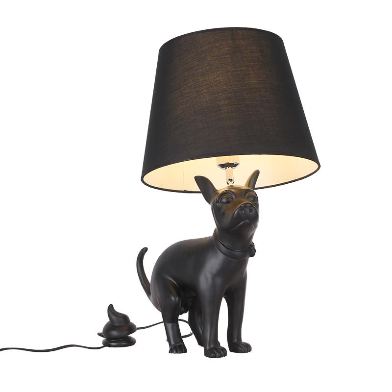

Modern Creative Black Puppy Poop Table Light Animal Art Decor El Cafe Home Desk Lamp TA229 Lamps