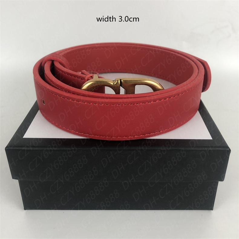 

2021 High-quality luxury leisure Womens Designers Belts cd letter buckle fashion belt for women cinturones de diseÃ±o mujeres width 2.8cm with box, Black;brown