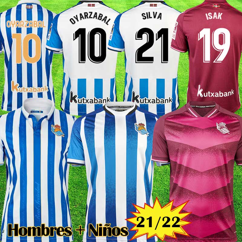 

Real Sociedad 2022 2023 Soccer Jersey OYARZABAL X PRIETO PORTU DAVID SILVA Football Shirt JUANMI 22 23 Carlos Fernandez camiseta de futbol Men kit kids Equipment, Kids home