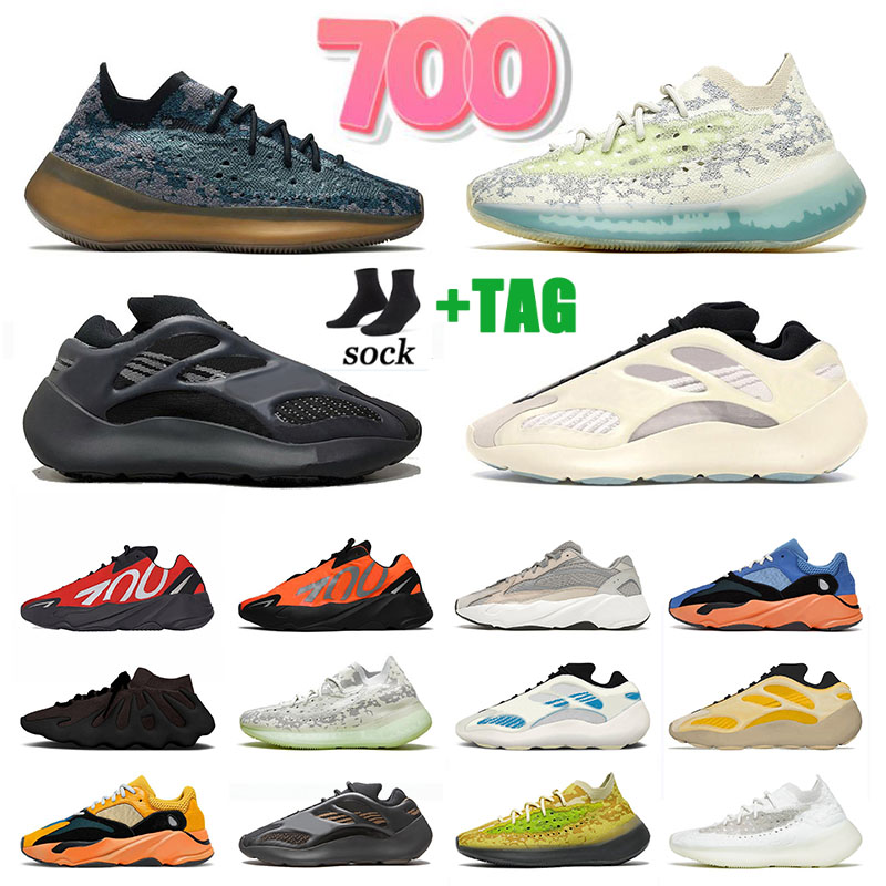 

Men Women Outdoor Sun Running Shoes Trainers Cream Alvah static reflection Kyanite Hylte Glow Sports Sneakers Alien Blue Kanye West Yeezy 700 V2 V3 380 450, B44 dark slate 36-45