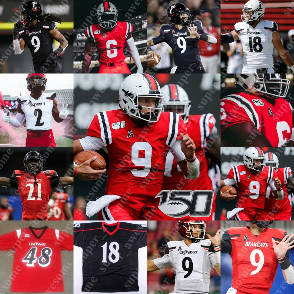 

Cincinnati Bearcats Football Jersey Ja'von Hicks Jaheim Thomas Taj Ward Miles Manigault Marcus Brown Wilson Huber Cole Smith Mason Fletcher Todd Bumphis, Red mesh