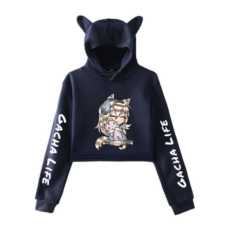 

Men's Hoodies & Sweatshirts Game Gacha Life Crop Cat Ear Hoodie Women Girl Pullover Kawaii Harajuku Tracksuit Hight Quality Clothes Print, 2d