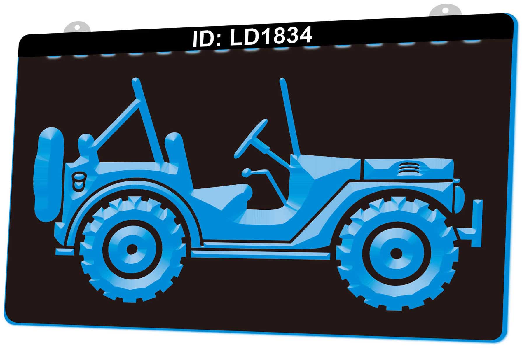 

LD1834 Car Silhouette 3D Engraving LED Light Sign Wholesale Retail