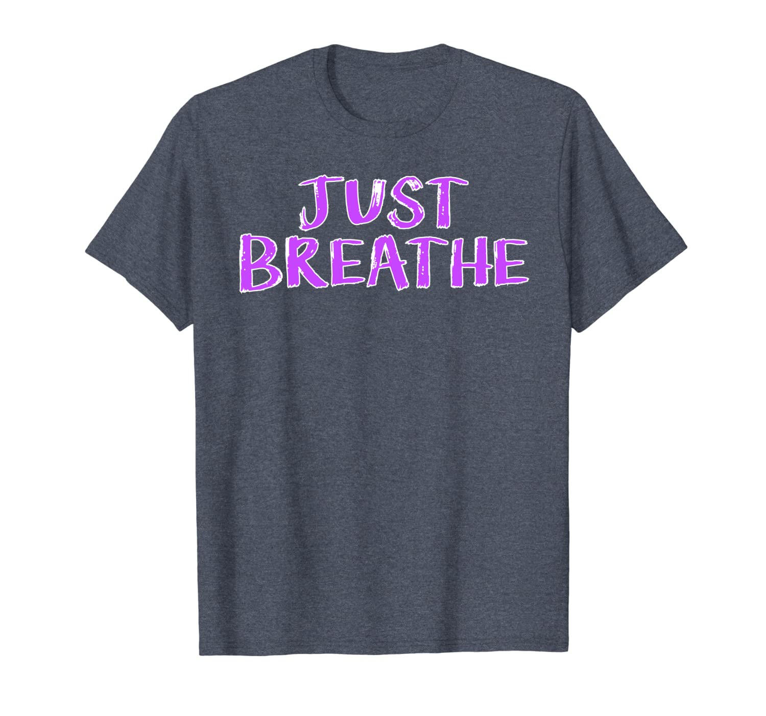 

just breathe t-shirt | cf awareness shirt | cystic fibrosis, White;black