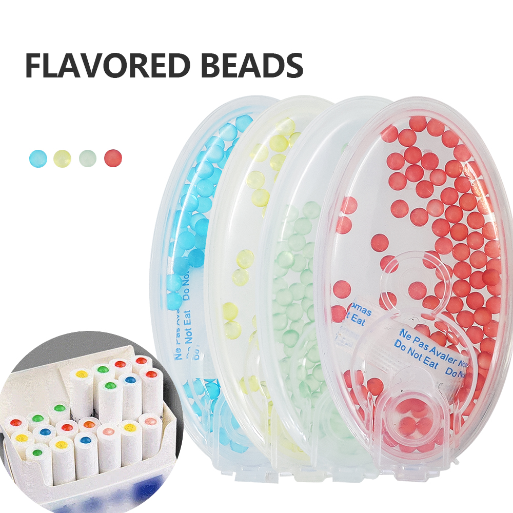 

Smoking 100pcs Mixed Fruit Flavored Cigarette Pops Beads With Bamboo Stick Small Popping Capsule For Tobacco Holder Filter Wholesale