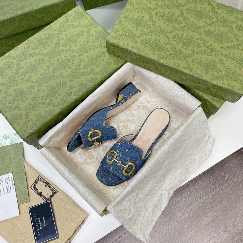 

2023 Classics Woman shoes High Quality slipper Leather Flat Sandals Fashion Designers Slides Slide Rubber Ladies Beach Women Slippers shoe, Box