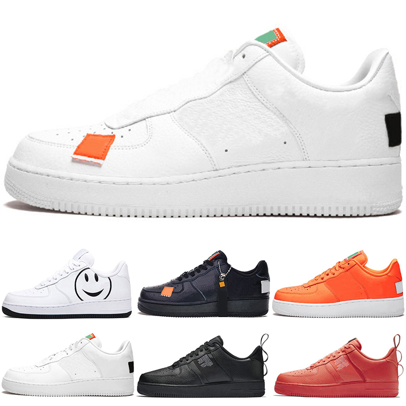 

Original classic running shoes White Black Low High Wheat Color Have a day Just Orange Utility Volt trainers outdoors Sports Athletic shoe Breathable Light Flat, White low